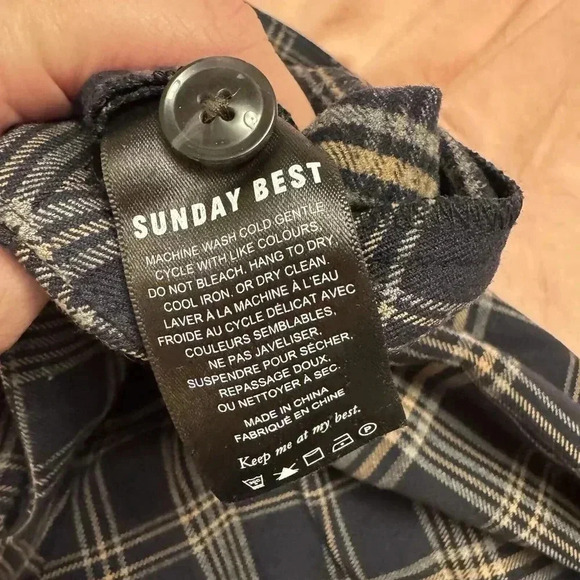 2/40 Aritzia Sunday Best Women’s Size US 4 Freshman Plaid Straight Leg Pants - Picture 7 of 11